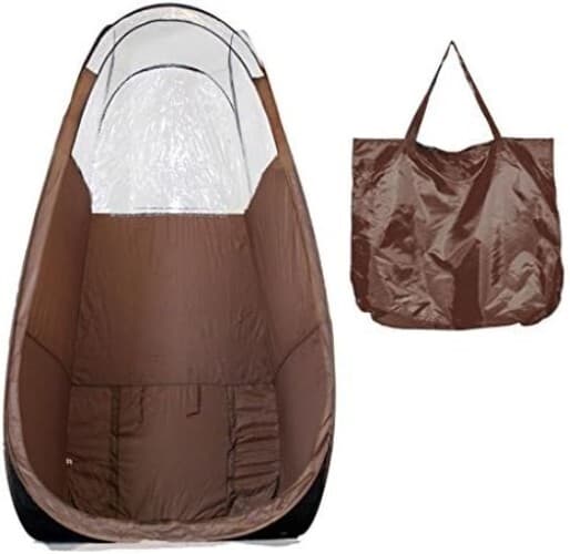 Instant Brown Pop Up Tanning Tent - Stain Resistant with Easy Access Opening 2