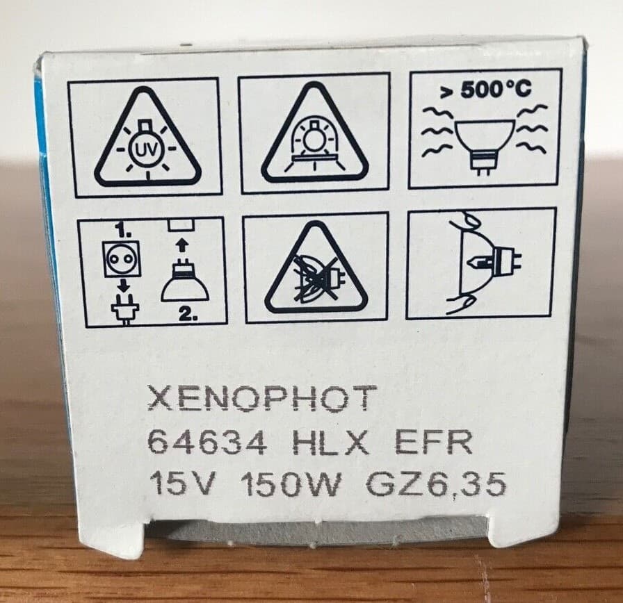 OSRAM Super 8 Projector Lamp Bulb EFR 150w 15v MR-16 NEW for Elmo ST-1200 & more 3