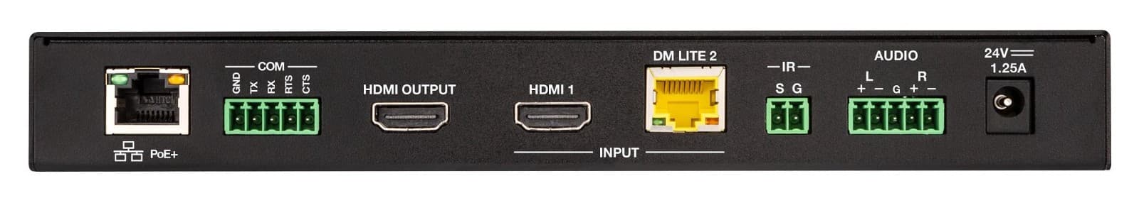 Crestron HD-RX-4K-210-C-E-POE DMPS Lite™ 4K 2x1 AV Switch and Receiver with POE+ 6