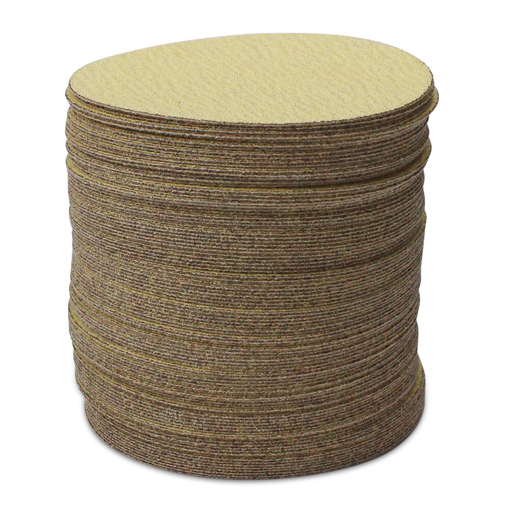 100 Pack - 5" Inch 400 Grit No Hole Hook & Loop Sanding Discs Orbital DA Disks 3