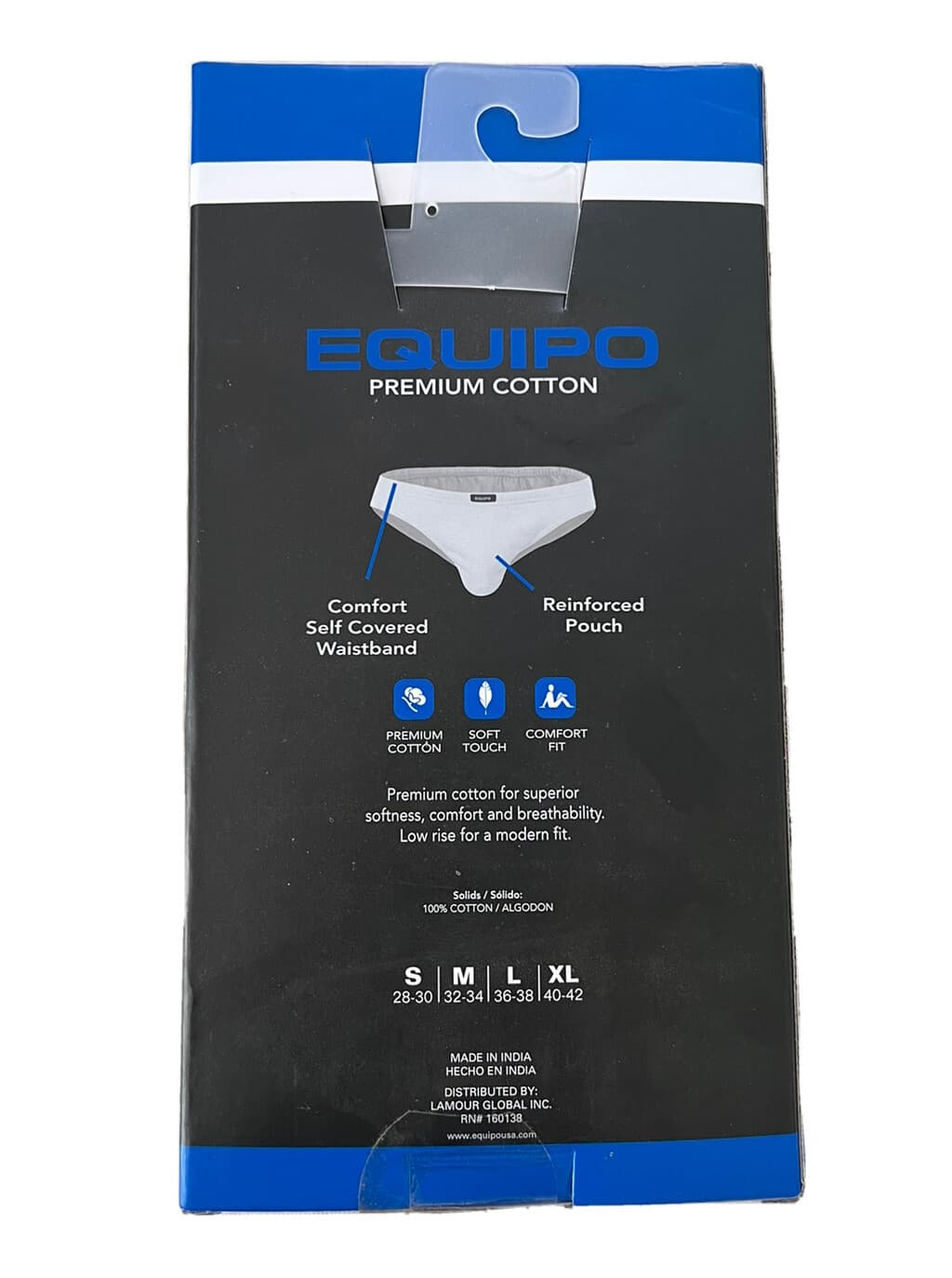 Men's Equipo 5-Pack Bikini Briefs (Red-Black) No Fly Premium Cotton Underwear 4