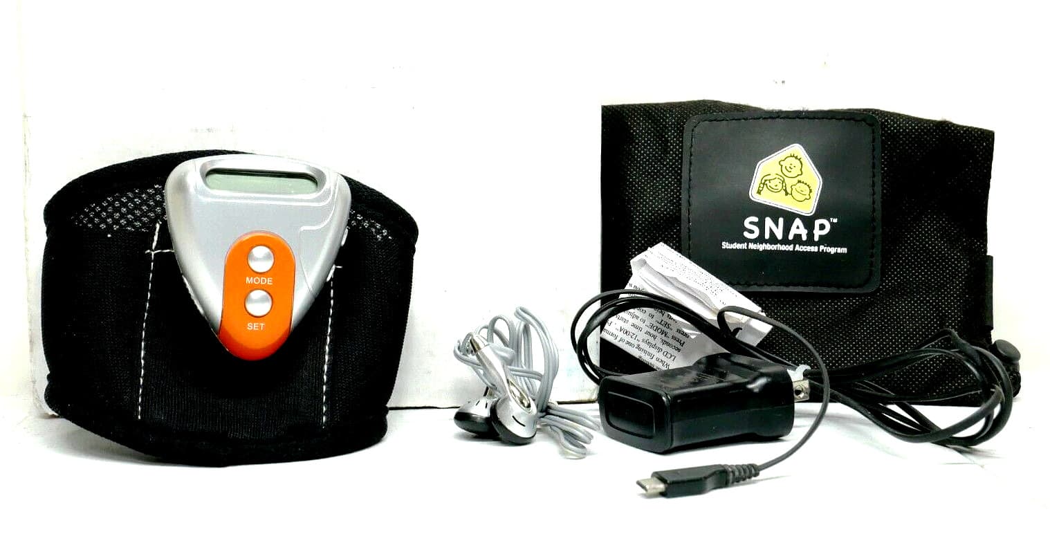 S.N.A.P. Kids Pedometer with FM Radio Arm Band Fitness Tracker NEW