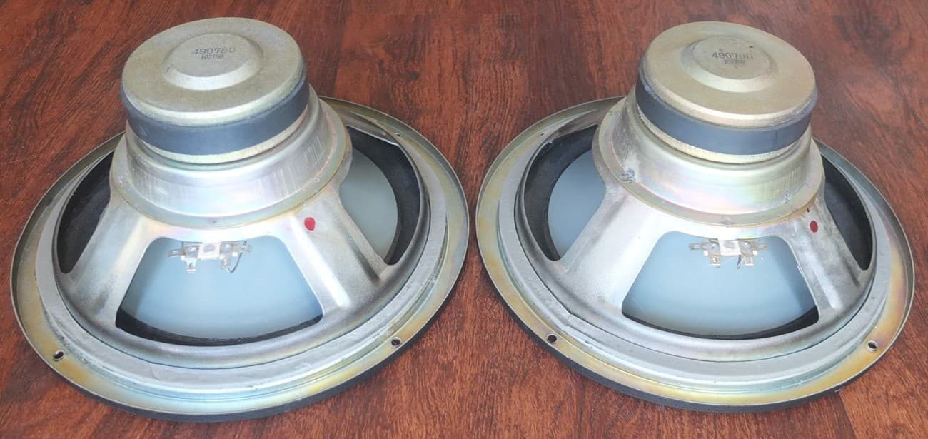 vintage Infinity 10" gray poly cone woofers for RSa RSb speakers c.1979—refoamed 5