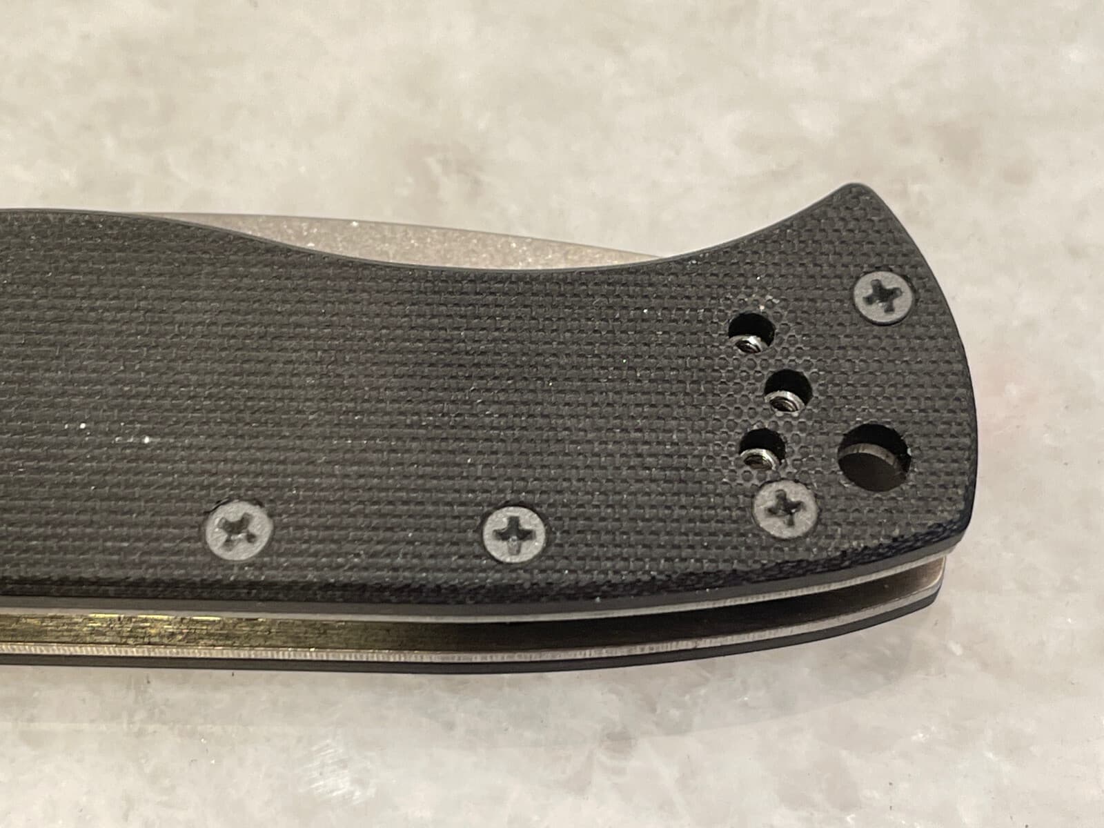 Gray Stainless Screws For USA Emerson Knife Handle With Steel Standoff Models 4