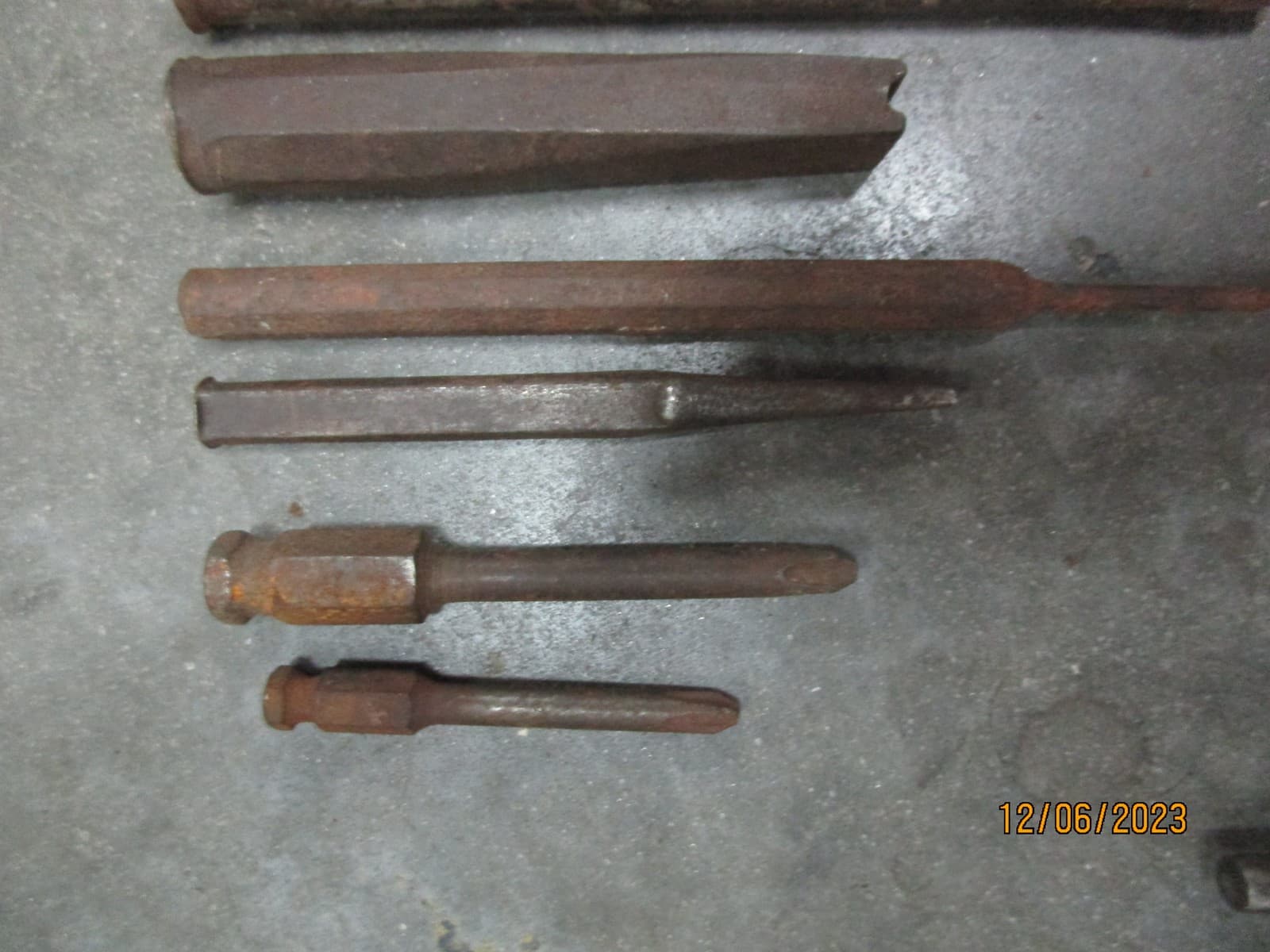 Lot Air Hammer Bits & Punches 3