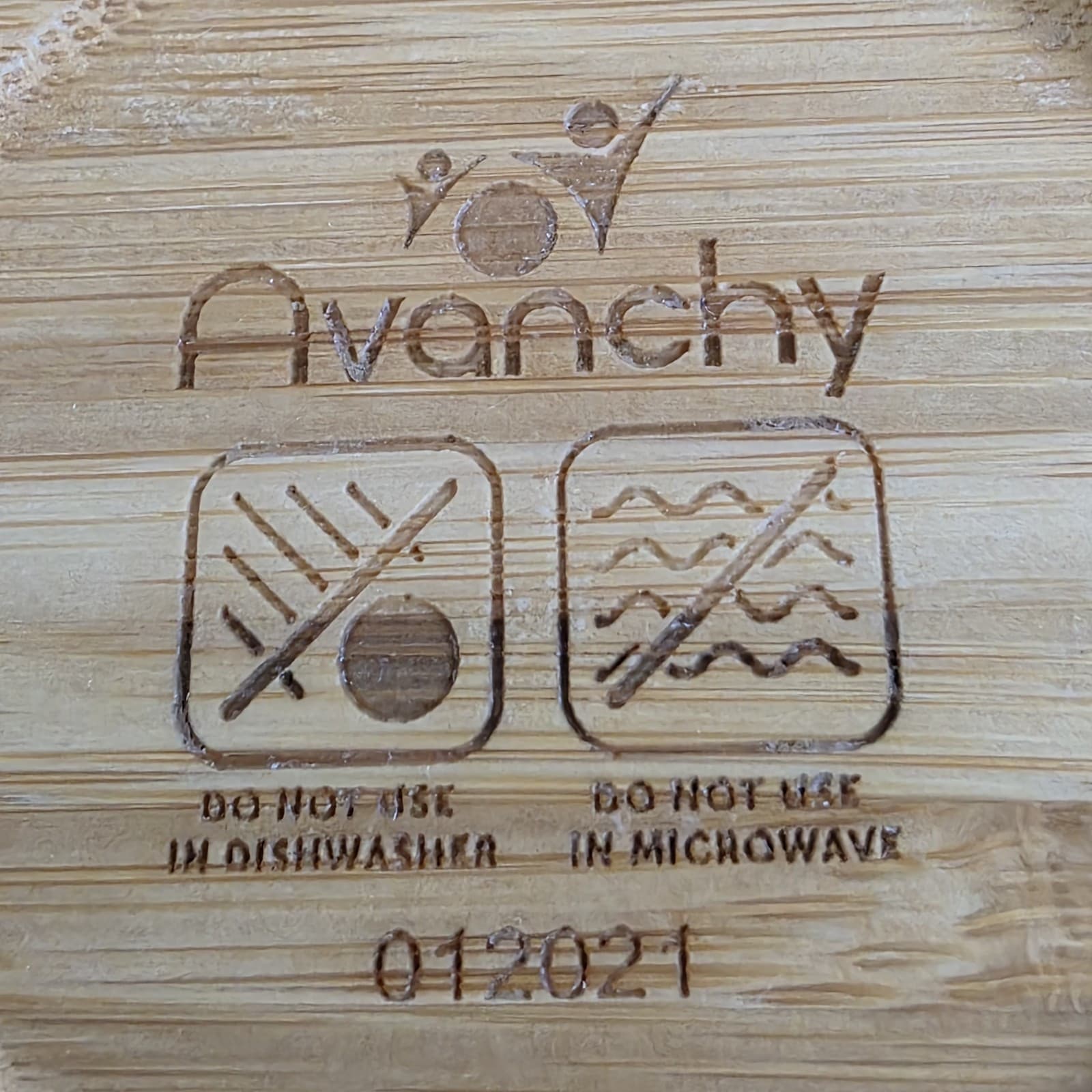 Avanchy Baby Bamboo Wood Bowl Suction Cup Bottom Green Toddler 6