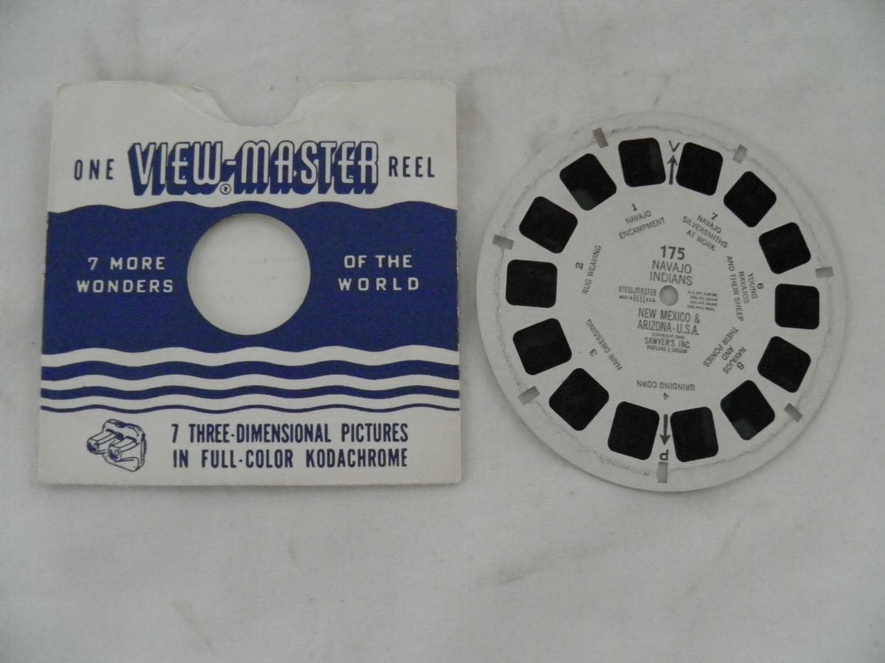 VINTAGE 1949 VIEWMASTER -NAVAJO INDIANS -  REEL 175