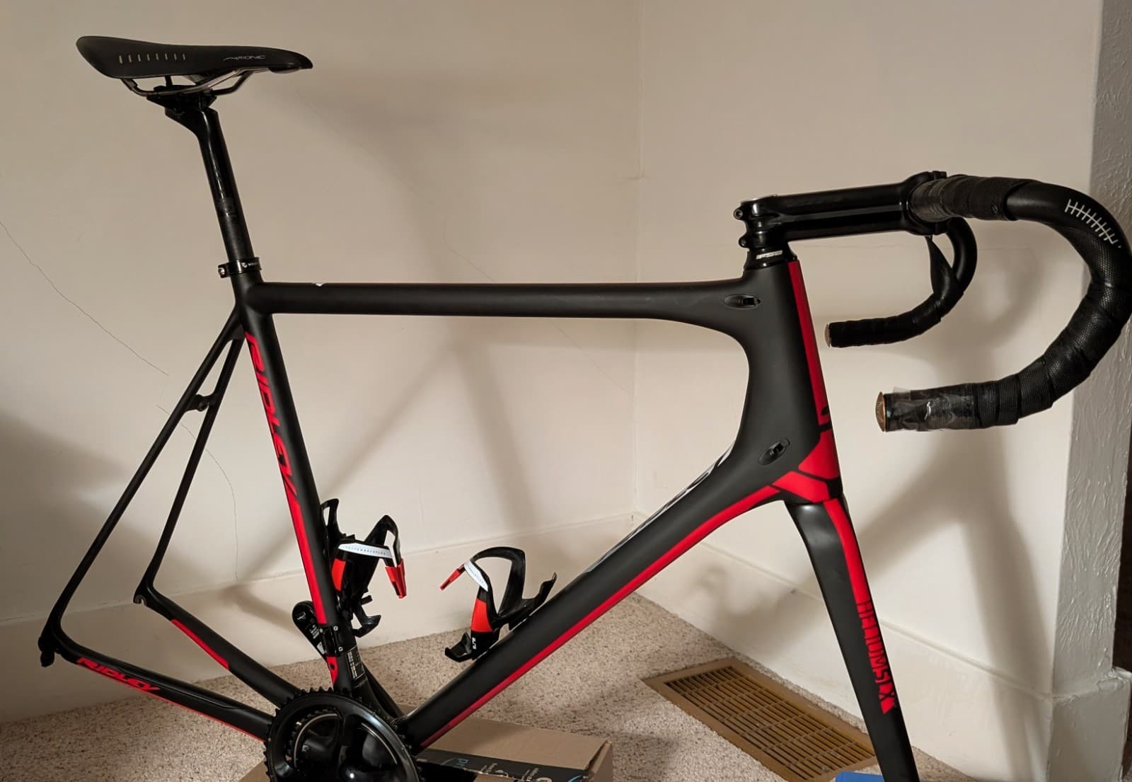 Ridley Helium SLX Carbon 58cm Frame | Zipp Cockpit | Dura Ace Powermeter | As Is