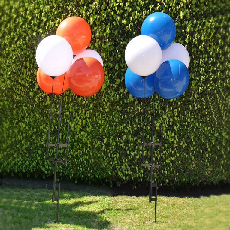 Balloon Cluster Kit | Helium Free, Reusable, Includes 5 Balloons, Poles, Spike  3