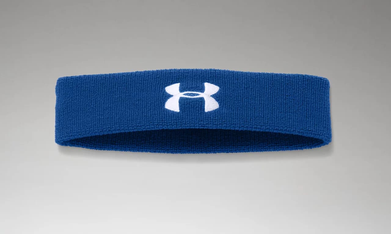 Under Armour, UA Headband, Sweatband. Black, White, Blue, Red, Adult, Red Adult