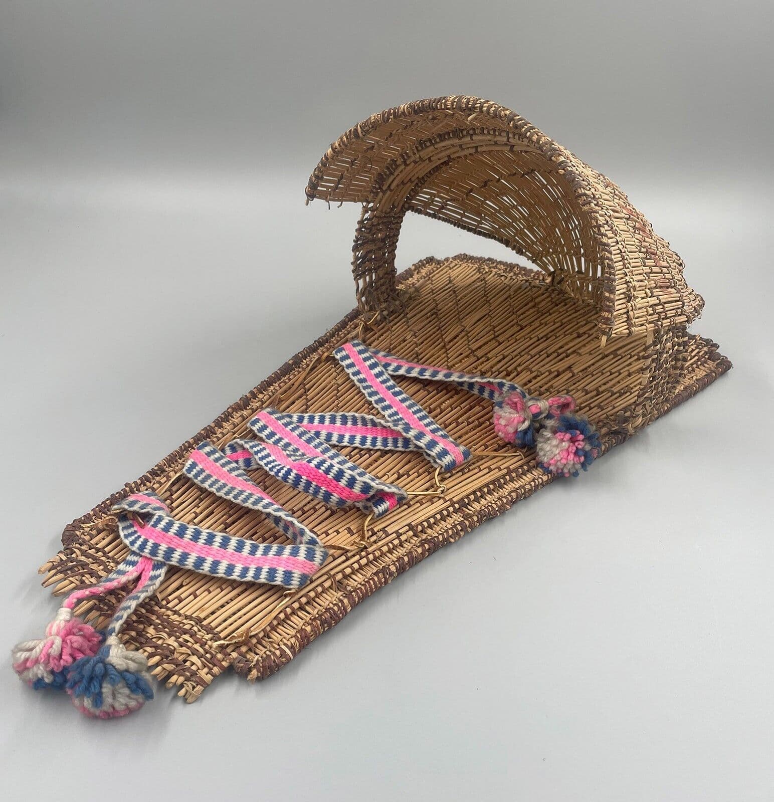 North Fork Mono California Indian Basket Cradleboard Yosemite Native American
