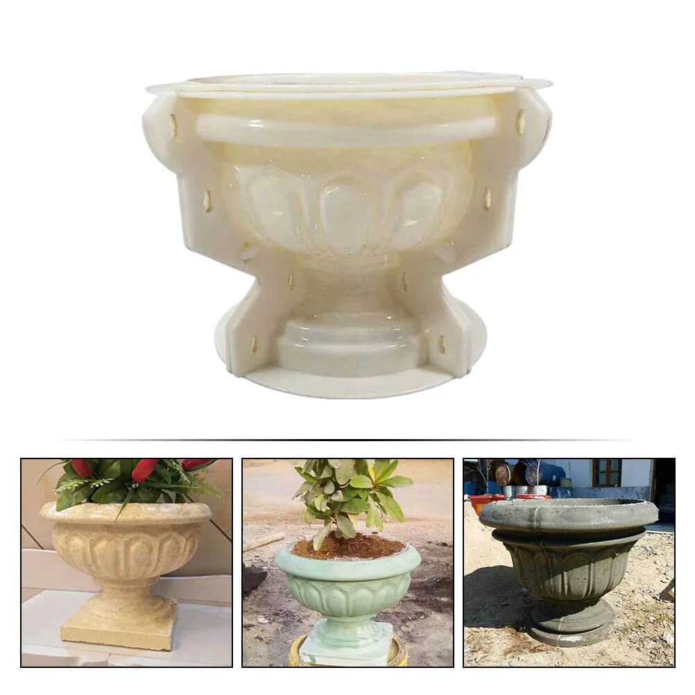 Large Pot Molds Mold Cement Flower Concrete Mould Plastic Planter Making Bonsai 5