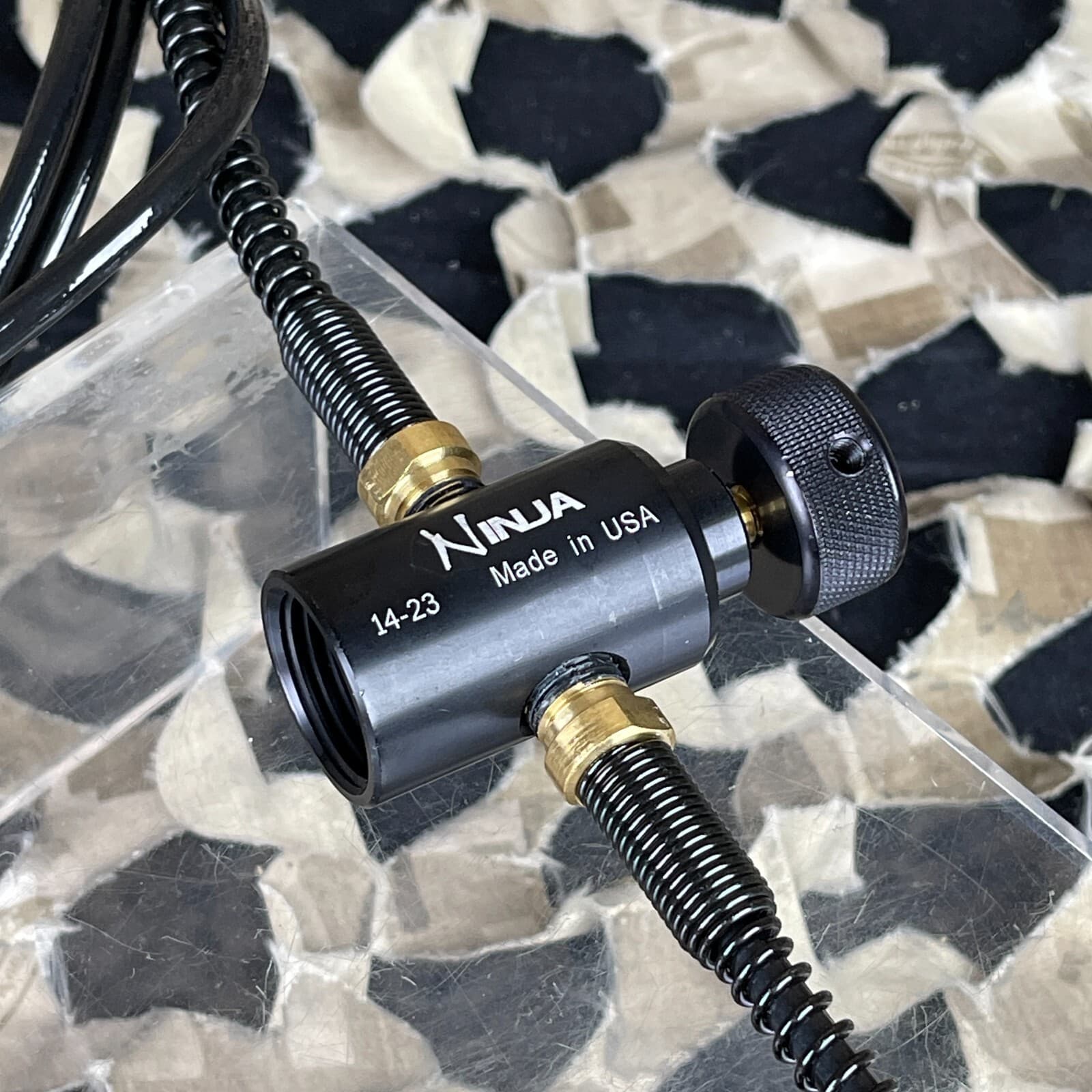 NEW Ninja Paintball Microbore Dual Pistol Remote w/ Slide Check 3