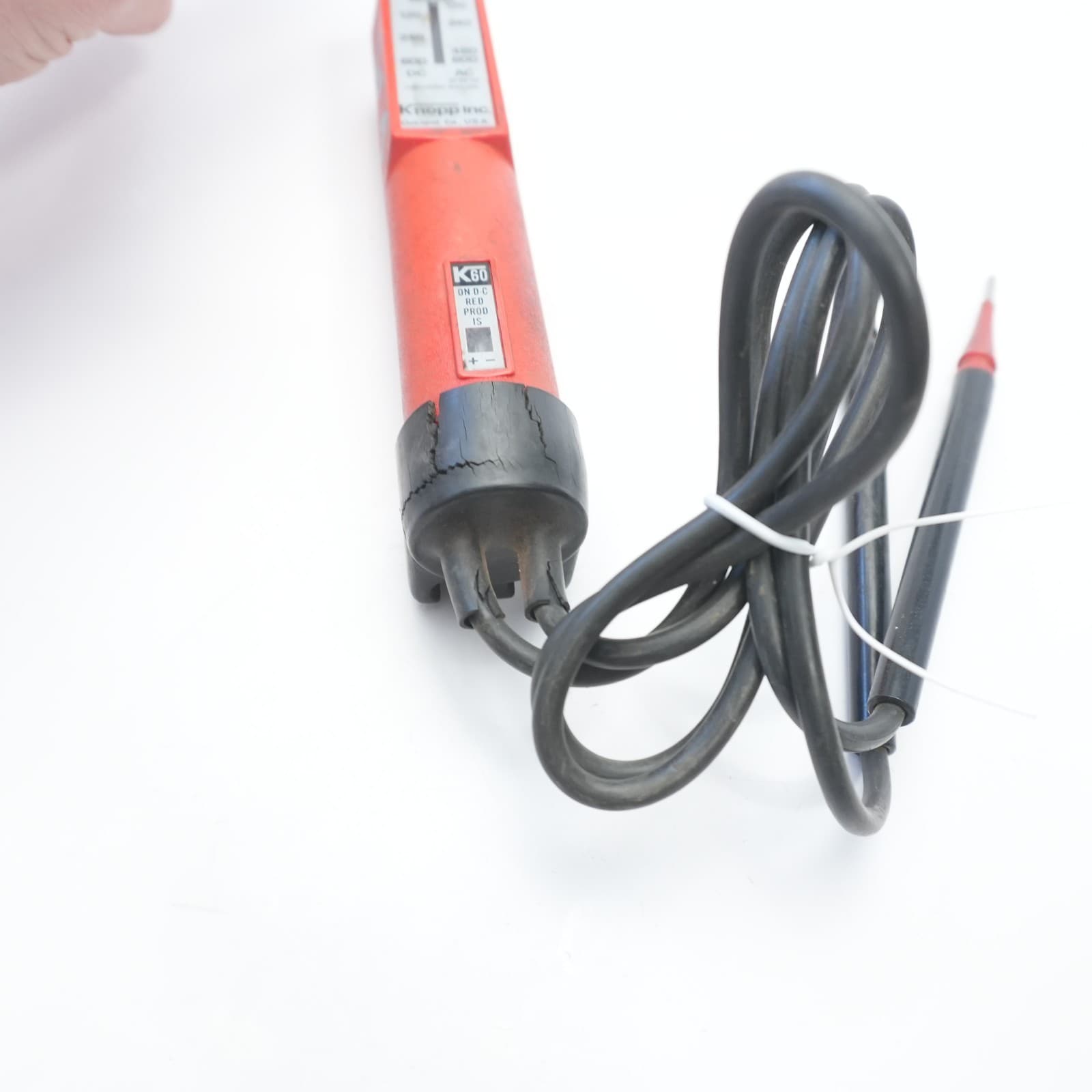 Vintage Knopp K60 Voltage Tester 120V-600V AC DC Electrician USA 3