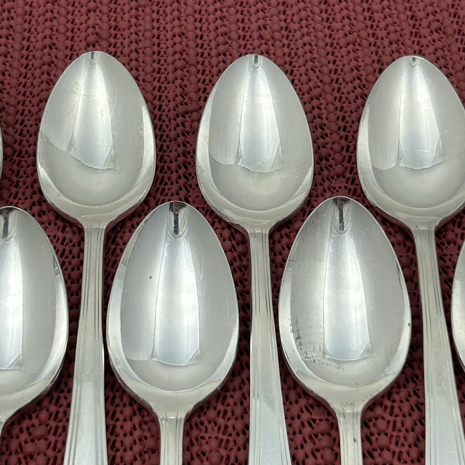 13 Teaspoons 1930 SKYLINE-SKYCREST Simeon & George Rogers Oneida Silverplate 3