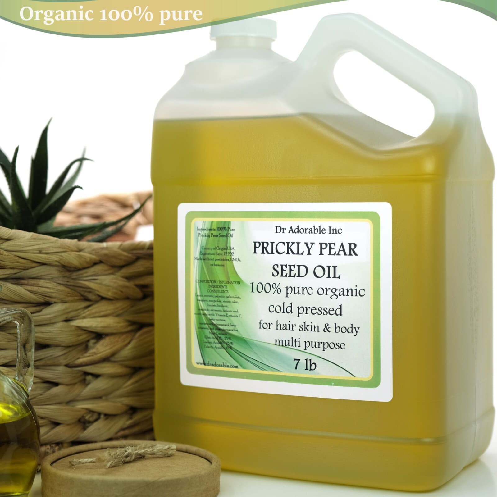 PRICKLY PEAR SEED OIL BY DR.ADORABLE 100% PURE COLD PRESSED FREE SHIPPING 2