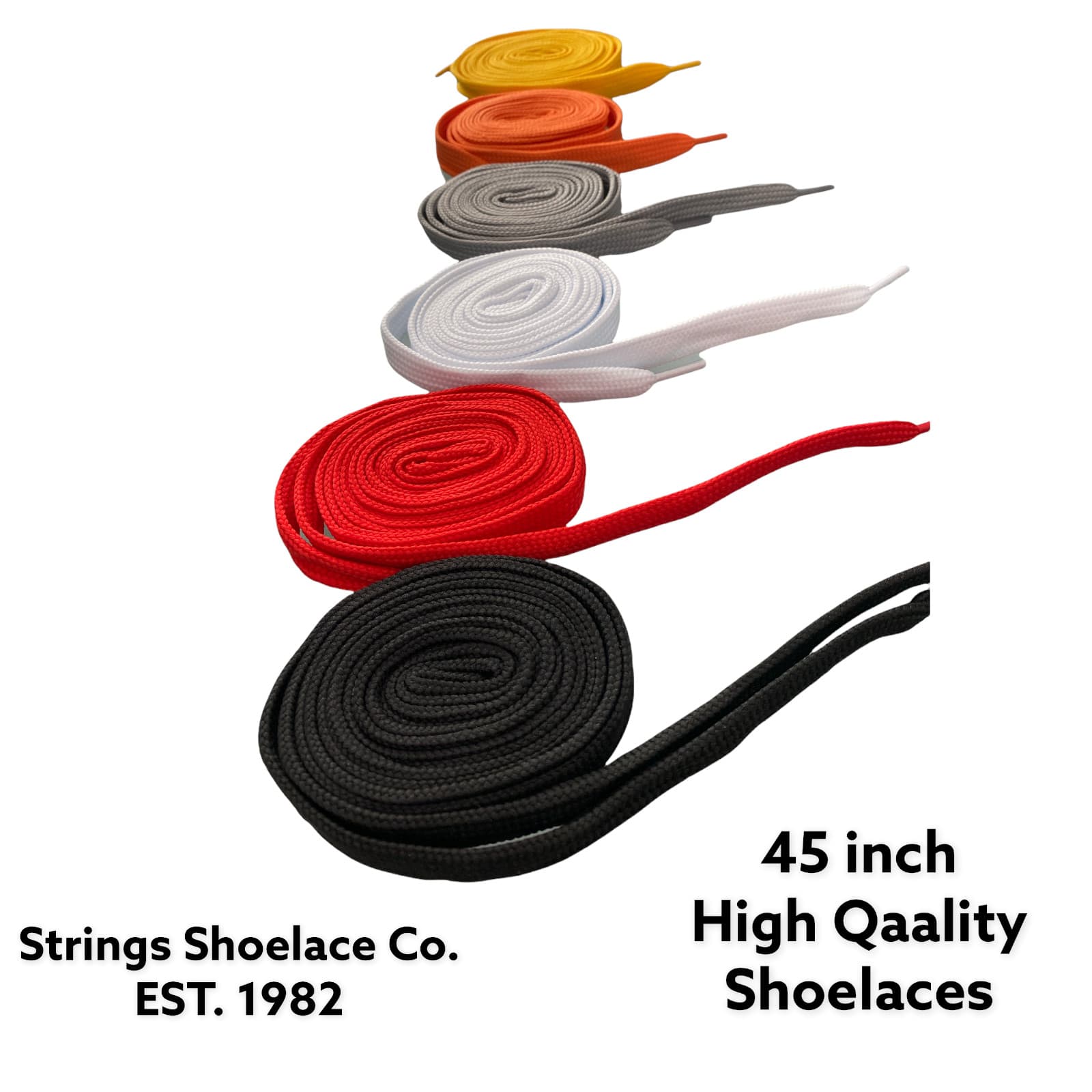 Strings 3/4" Extra Wide Thick Fat For Sneakers, Boots, & Shoes 45" to 72 TUBULAR 6