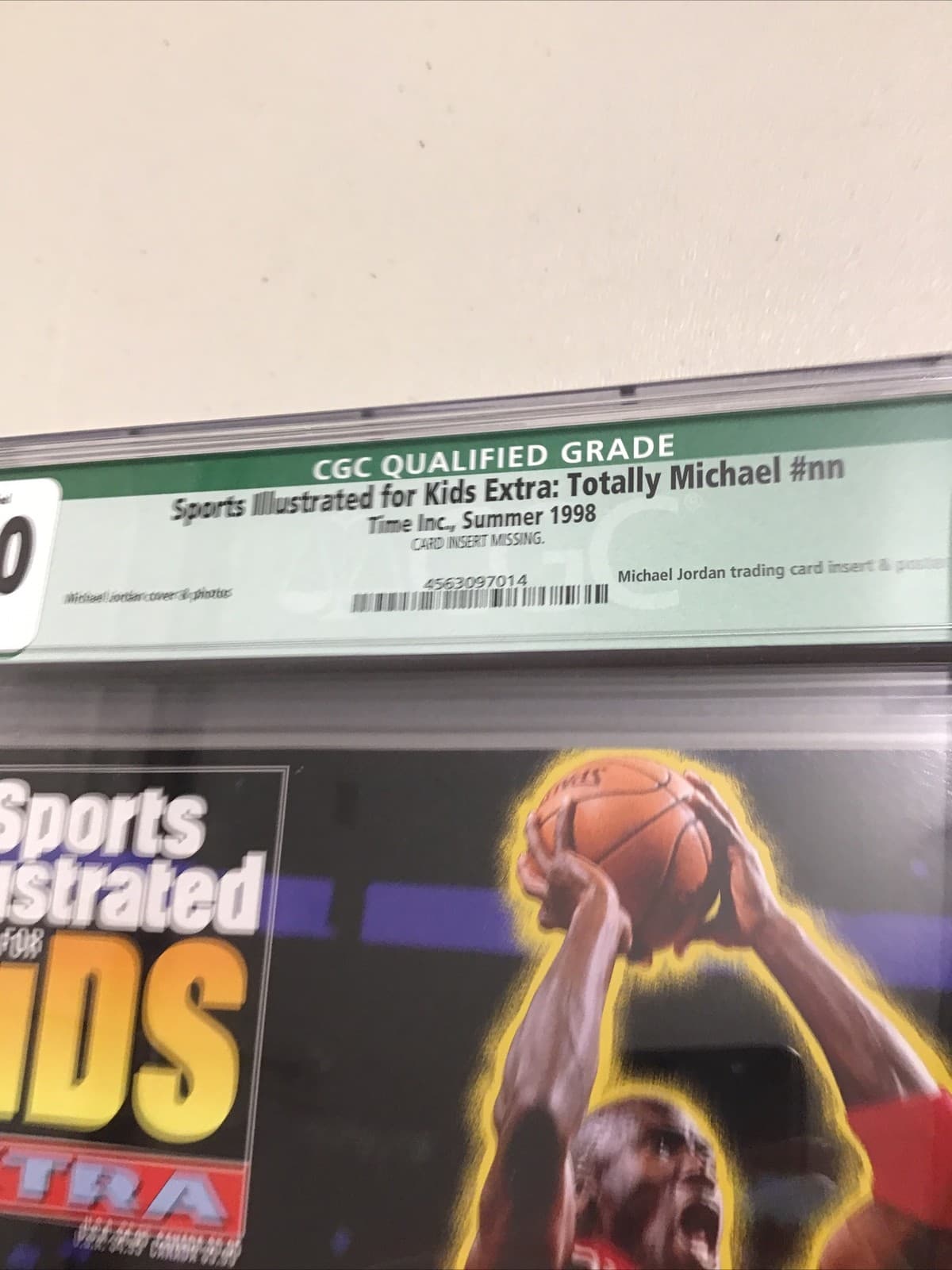 1998 Michael Jordan Sports Illustrated CGC 9.0 Magazine Missing Insert 4