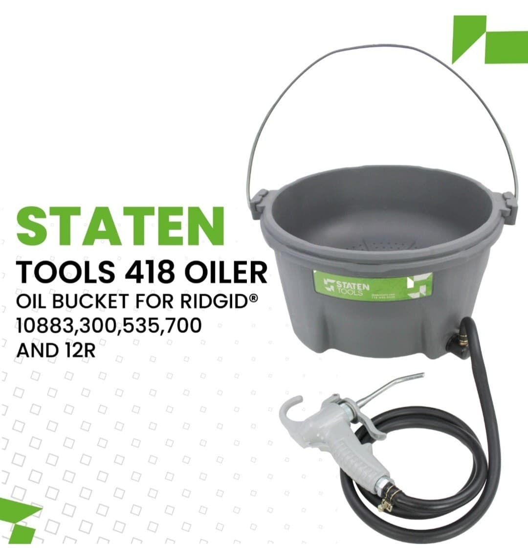 Staten Tools 418 Oiler Oil Bucket for RIDGID® 10883 300 535 700 12R