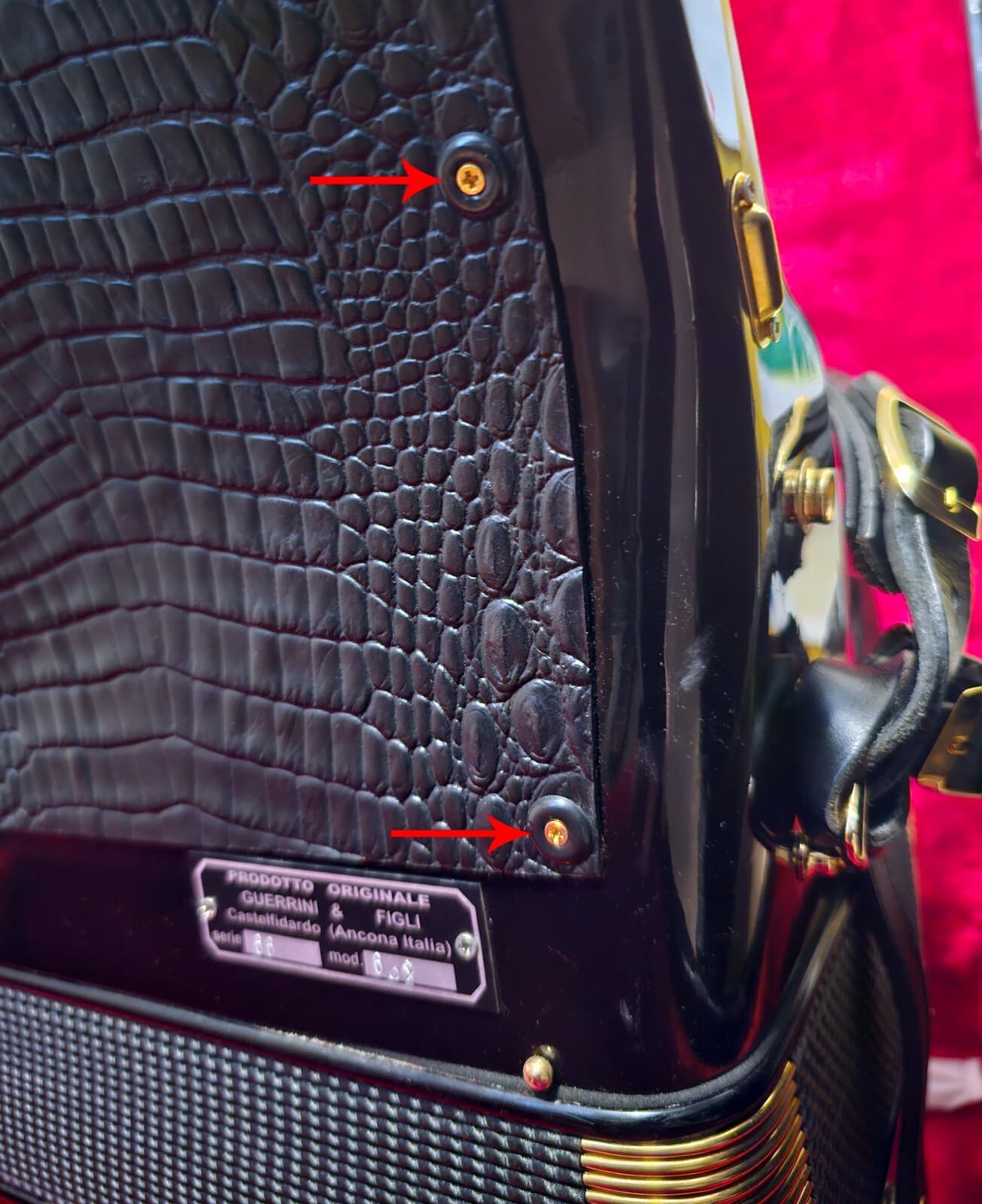 Accordion Keyboard Cover Back-Cover Washers Black Set of 20 2