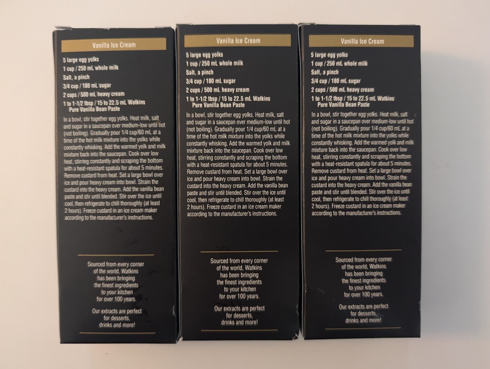 (Lot of 3) Watkins All Natural Original Gourmet Pure Vanilla Bean Paste 2oz NEW! 6