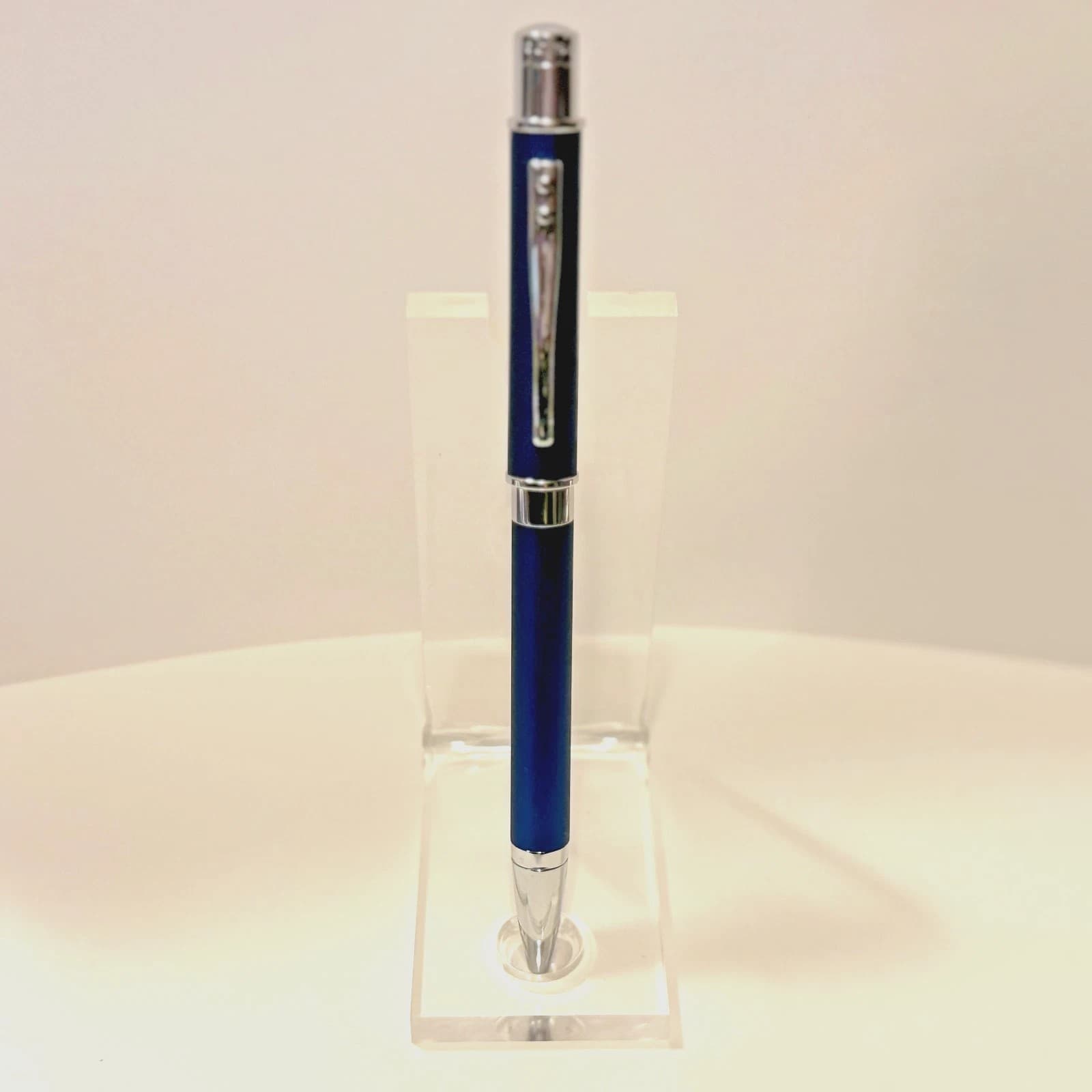 Vintage Cross Pearlescent Blue Sable Ballpoint Pen with Chrome Trim #AT0362-8 4