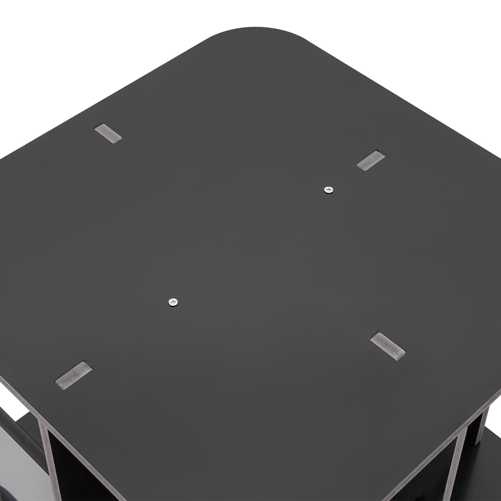 360° Rotating Bookshelf, 2 Tier Standing Bookcase, Small Corner Bookcase NEW 6