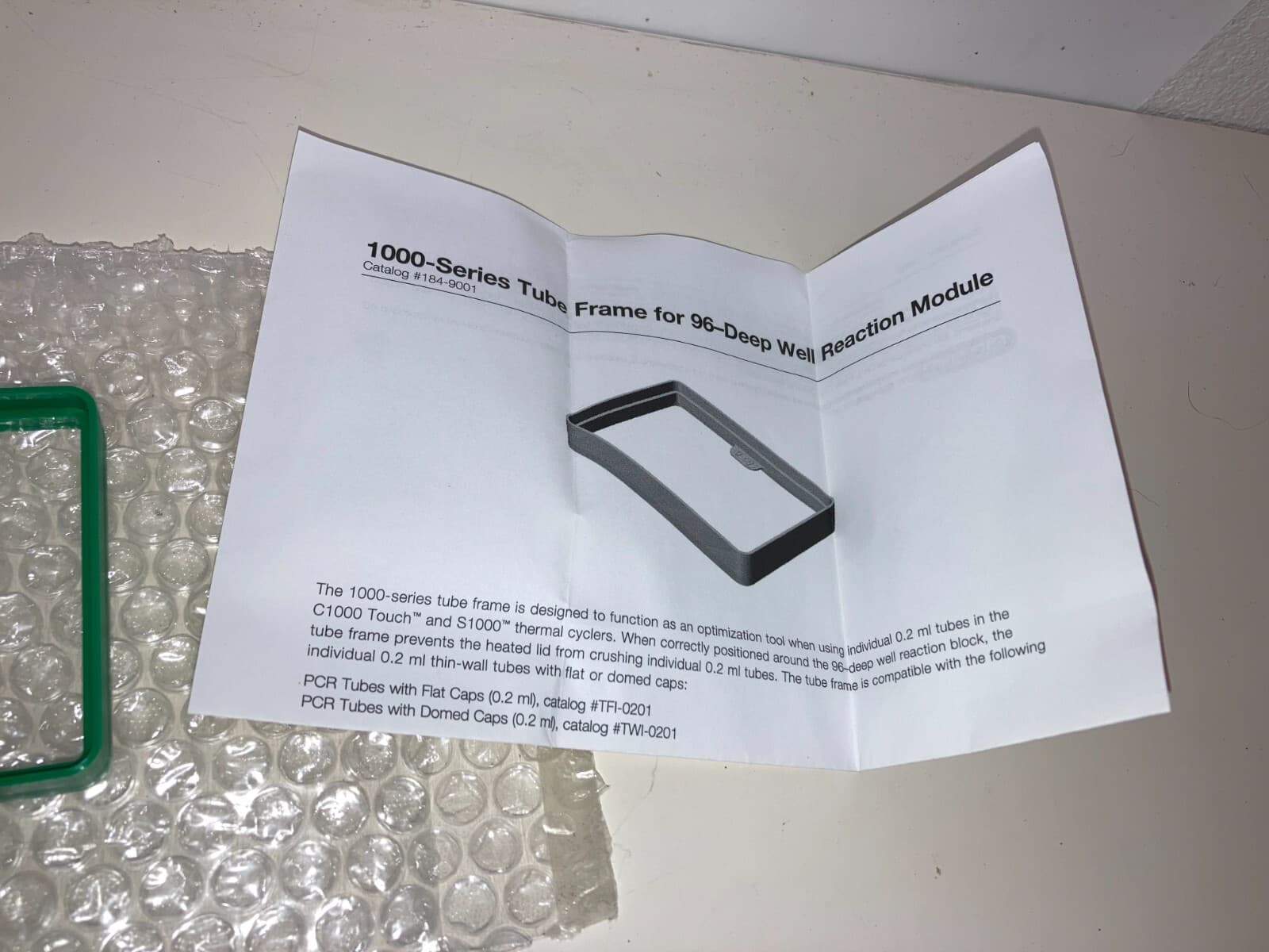 NEW Bio-Rad 184-9001 Tube Frame for 96 Well Deep Block Reaction Module C1000 2