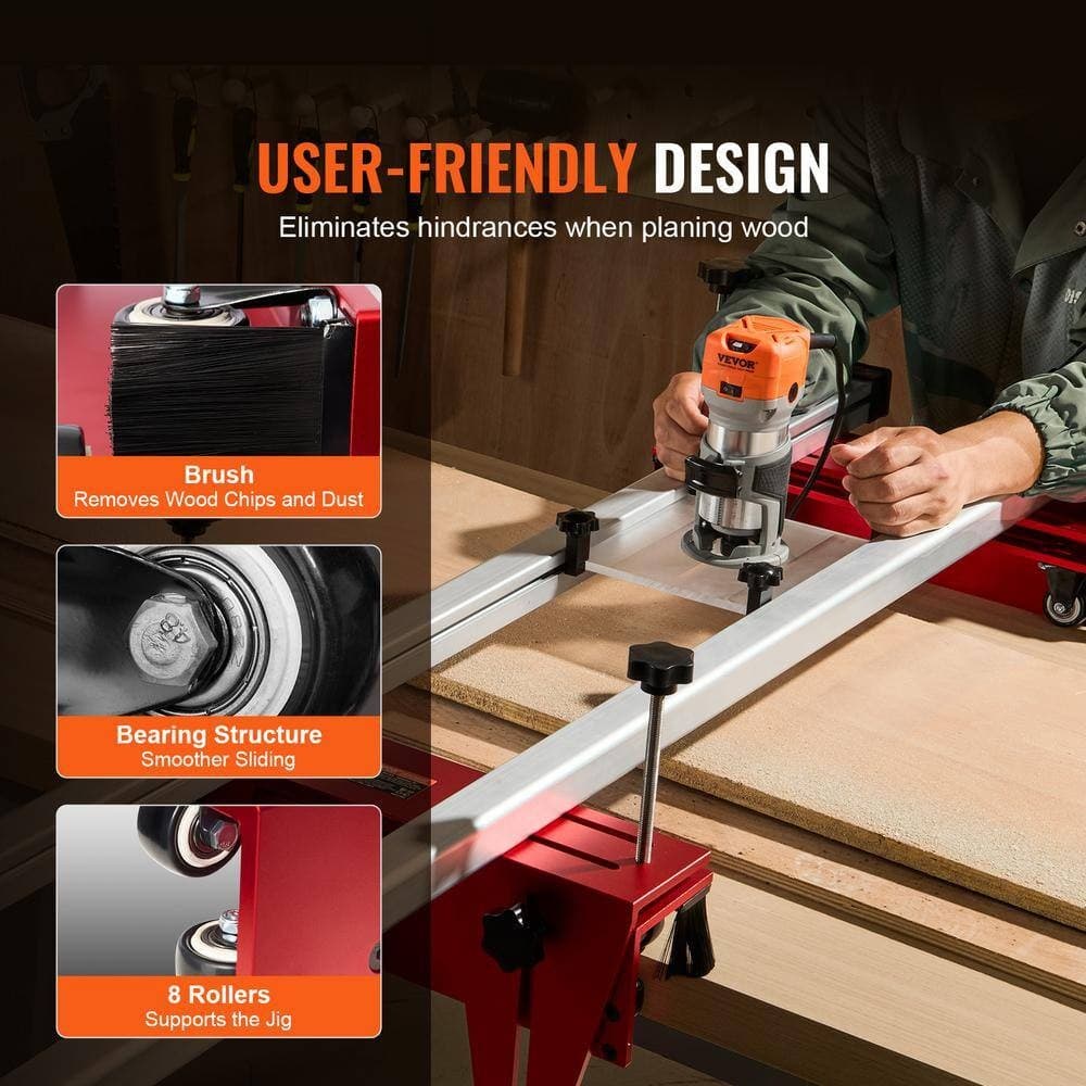 Router Sled 64 in.Portable and Adjustable Slab Flattening Jig DIY Woodworking Ro 6