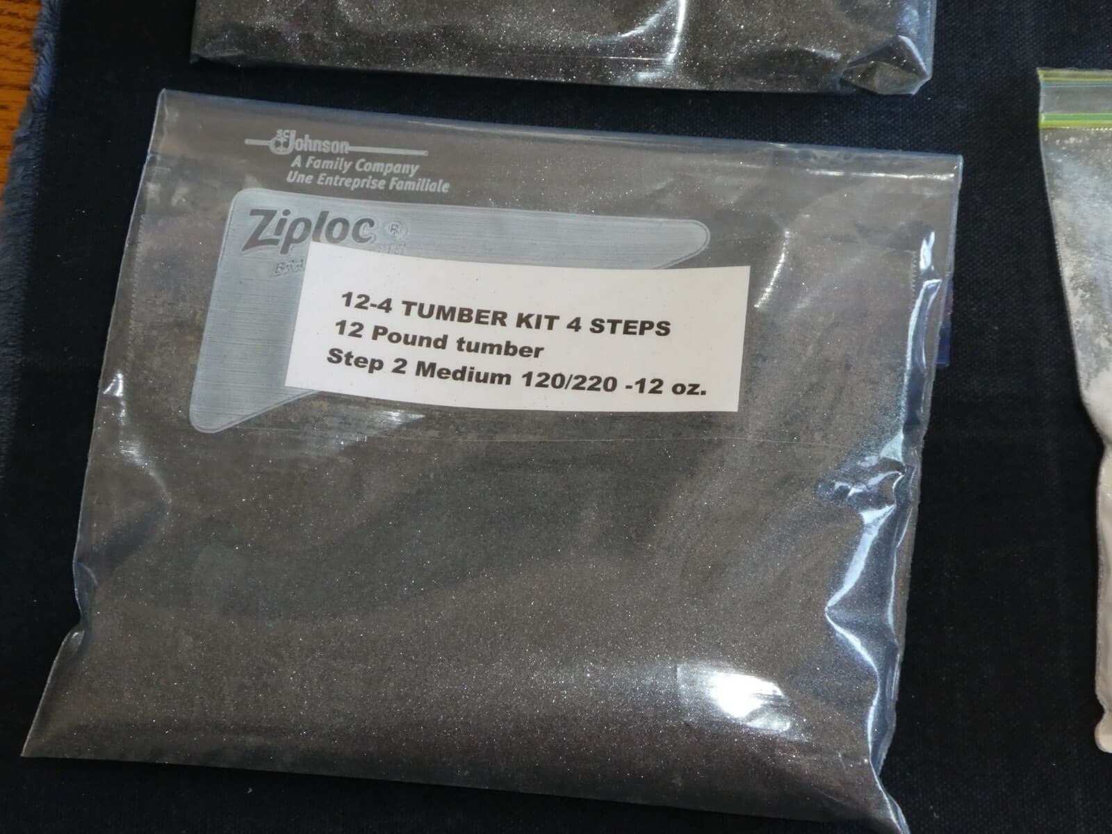 Rock Tumbling Grit Kit # 12-4 for a 12 lb. Tumbler-- 4 Step polishing process   3