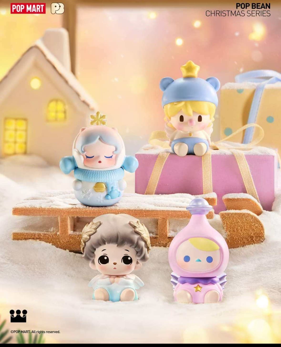 POP BEAN Christmas party Series  A Set of 12 Blind Box  Toys Gift 3