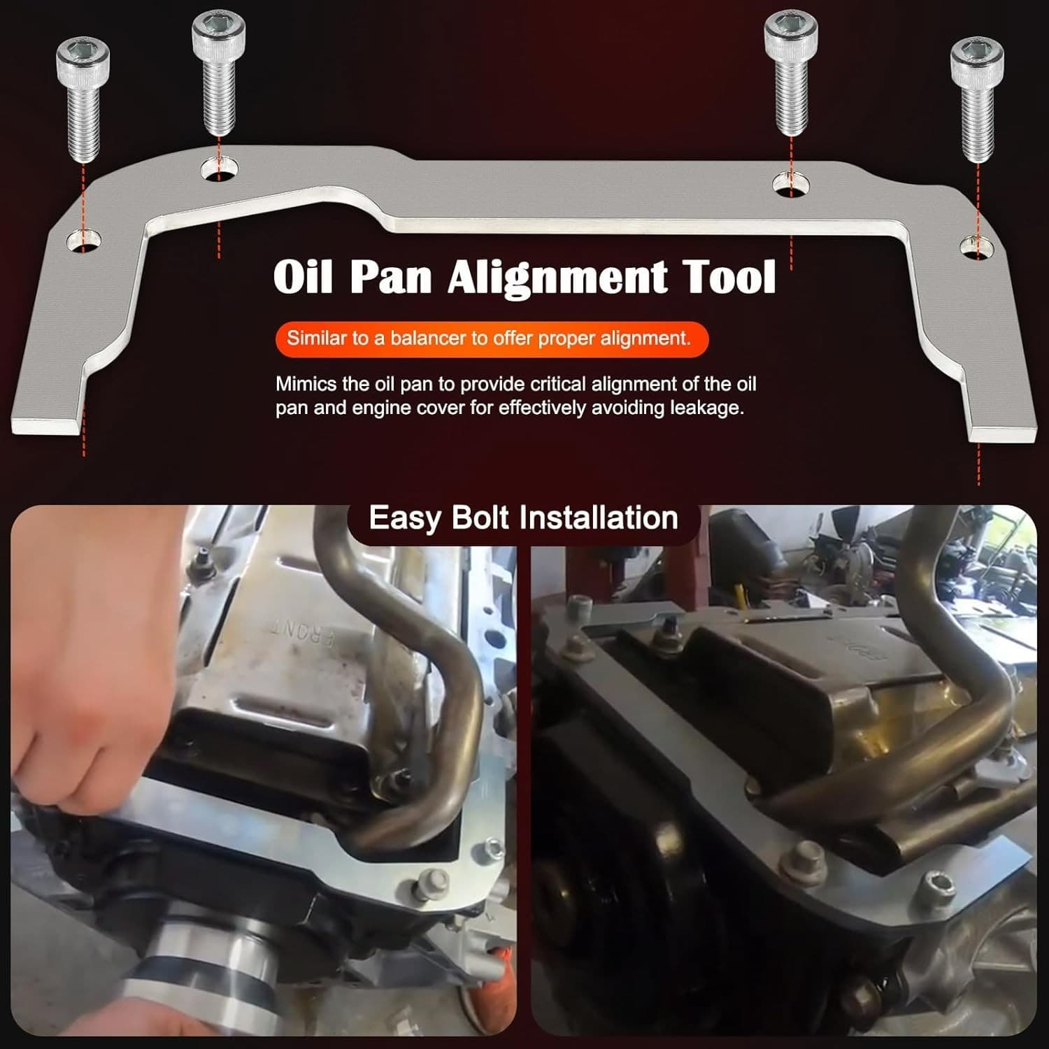 Front and Rear Cover Billet Alignment Tool & Oil Pan Alignment Tool Fits for LS 6