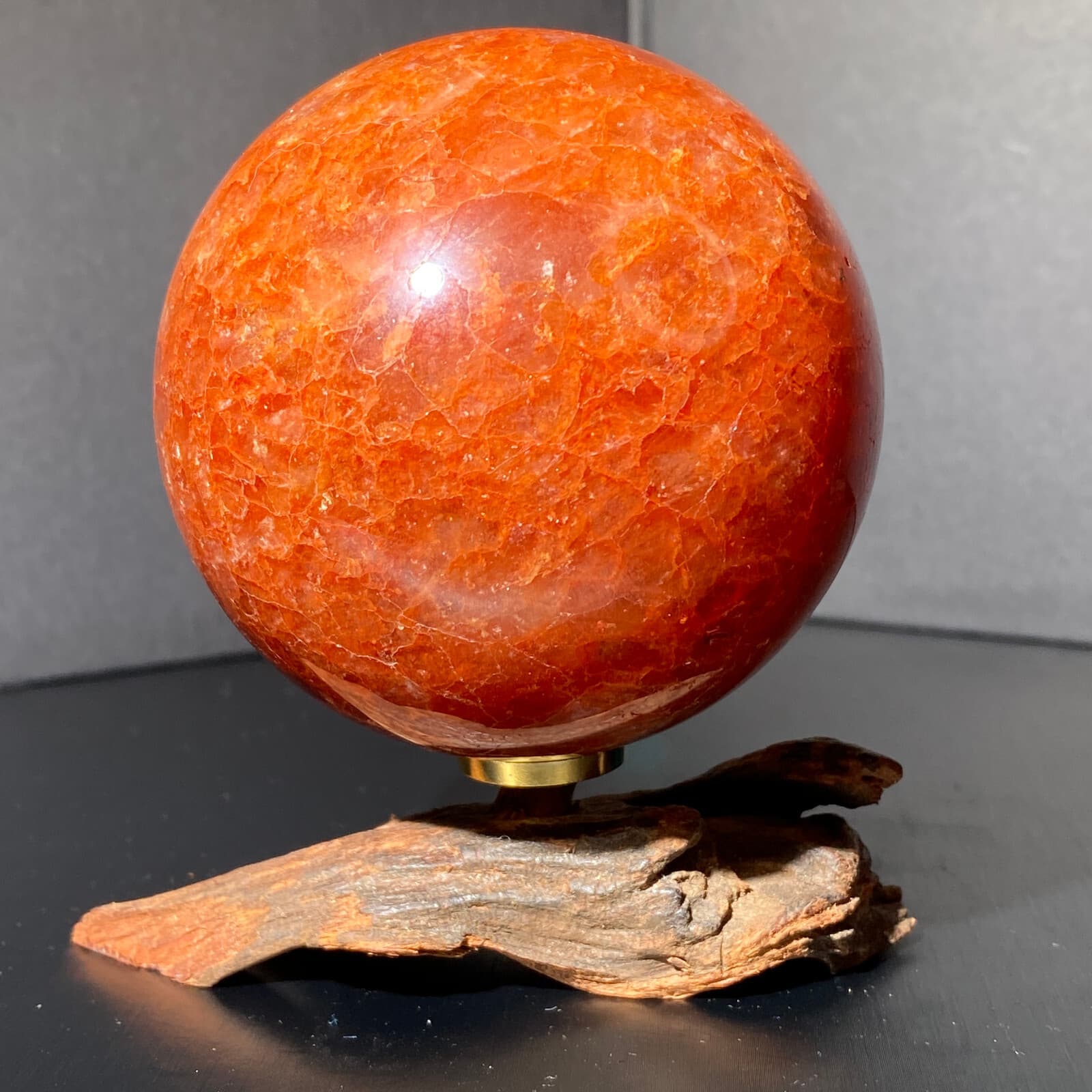 492g natural strawberry quartz sphere crystal polished ball healing decor 3