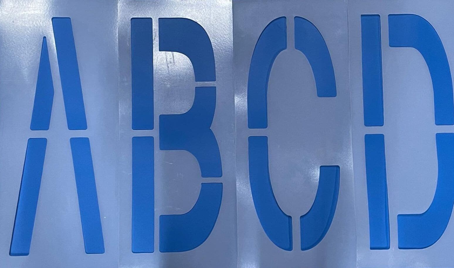 RAE STL-116-8245 Pavement Stencil 24 in Alphabet Kit - 1/16" 2