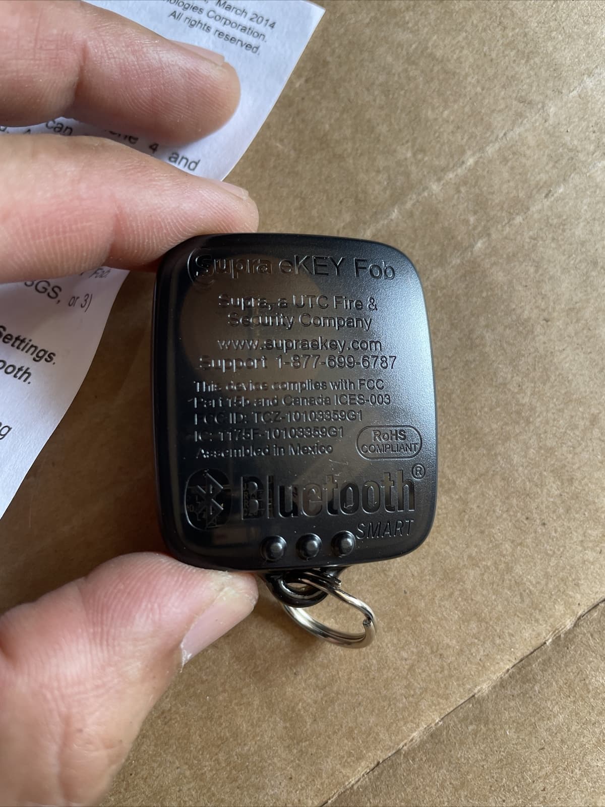 Supra eKey Fob Remote Control 10103451P1 3