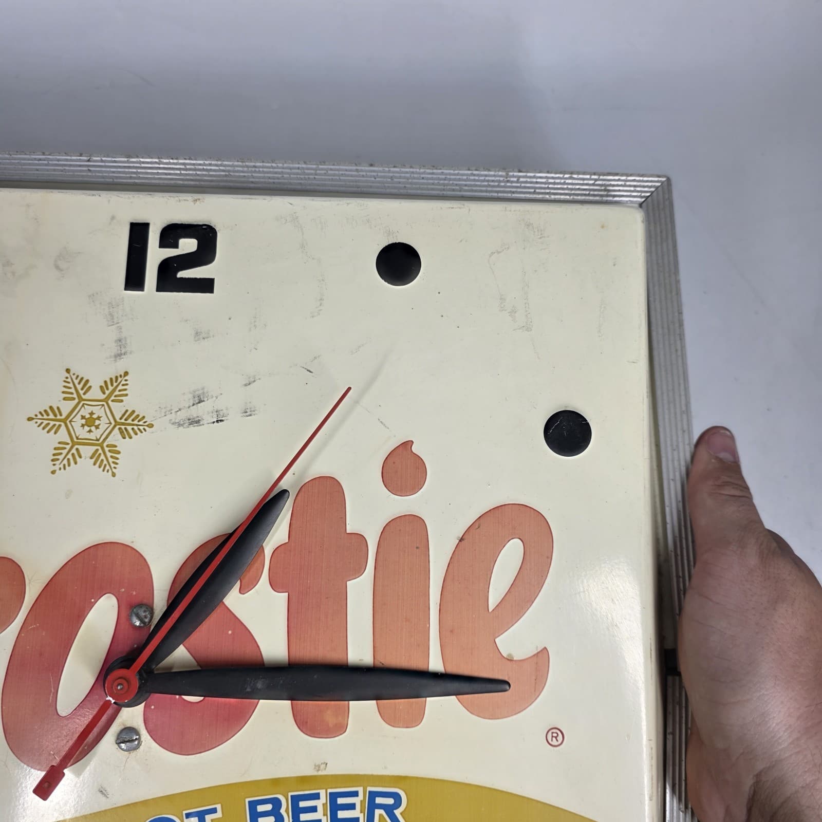 Vintage Frostie Root Beer Electric Clock Sign - Tested! 5