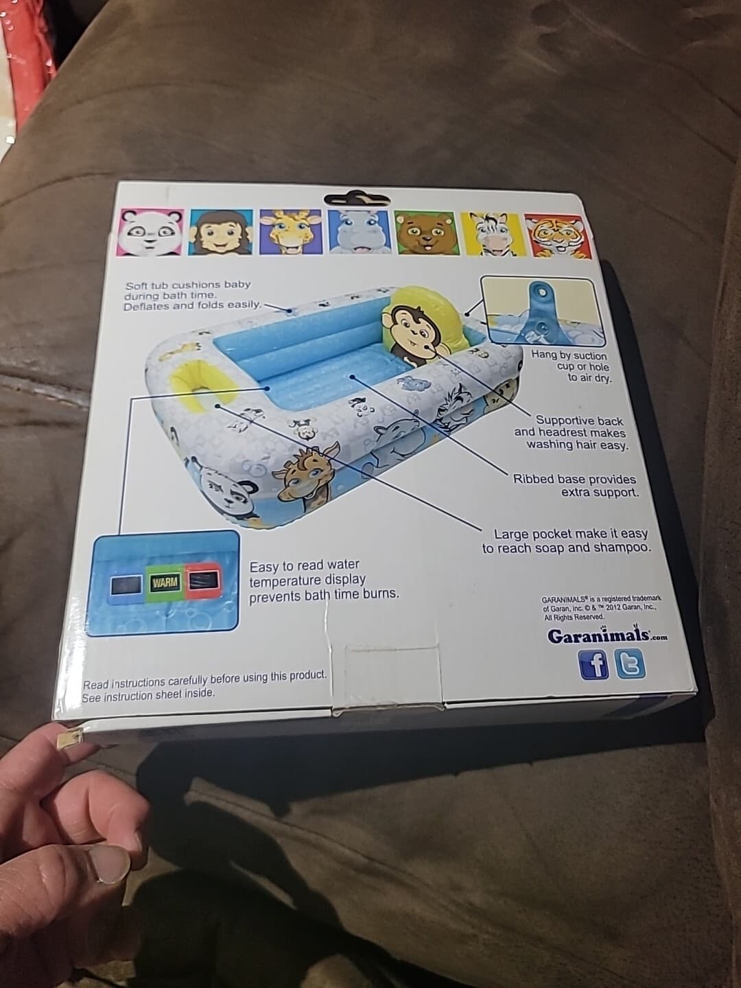 Garanimals Baby Inflatable Safety Bathtub 12-24 Months NIB No RESERVE 3