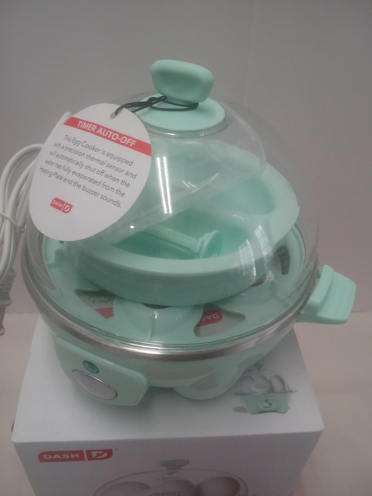 Dash Rapid Egg Cooker: 6 Egg Capacity Electric Hard, Soft Boiled Eggs 2