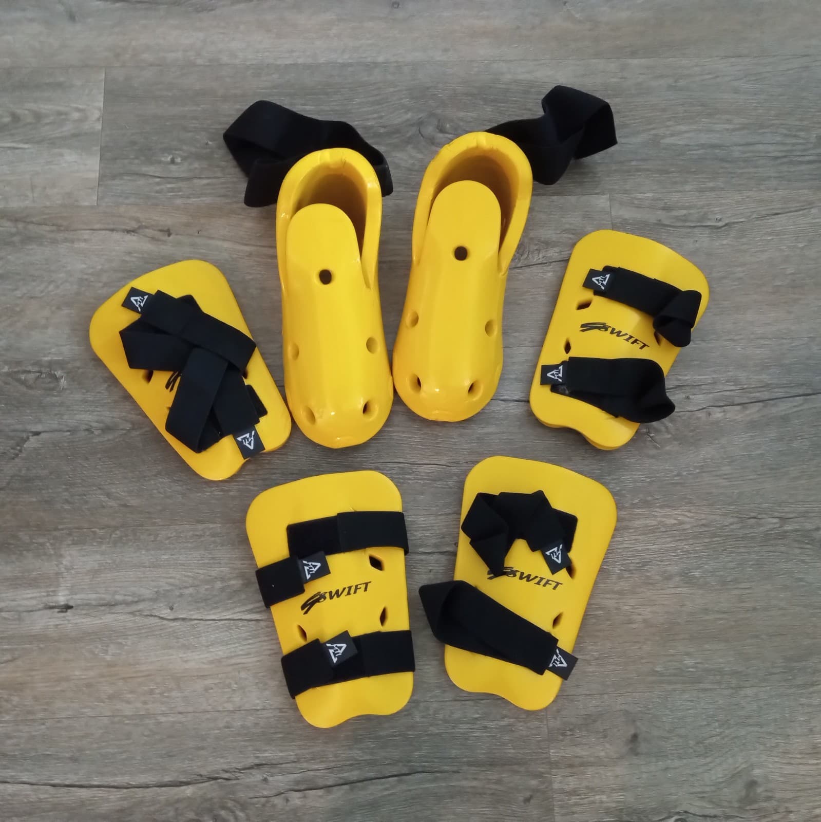 Swift Sparring Gear Youth Child Yellow Martial Arts Taekwondo Karate Size 7-8