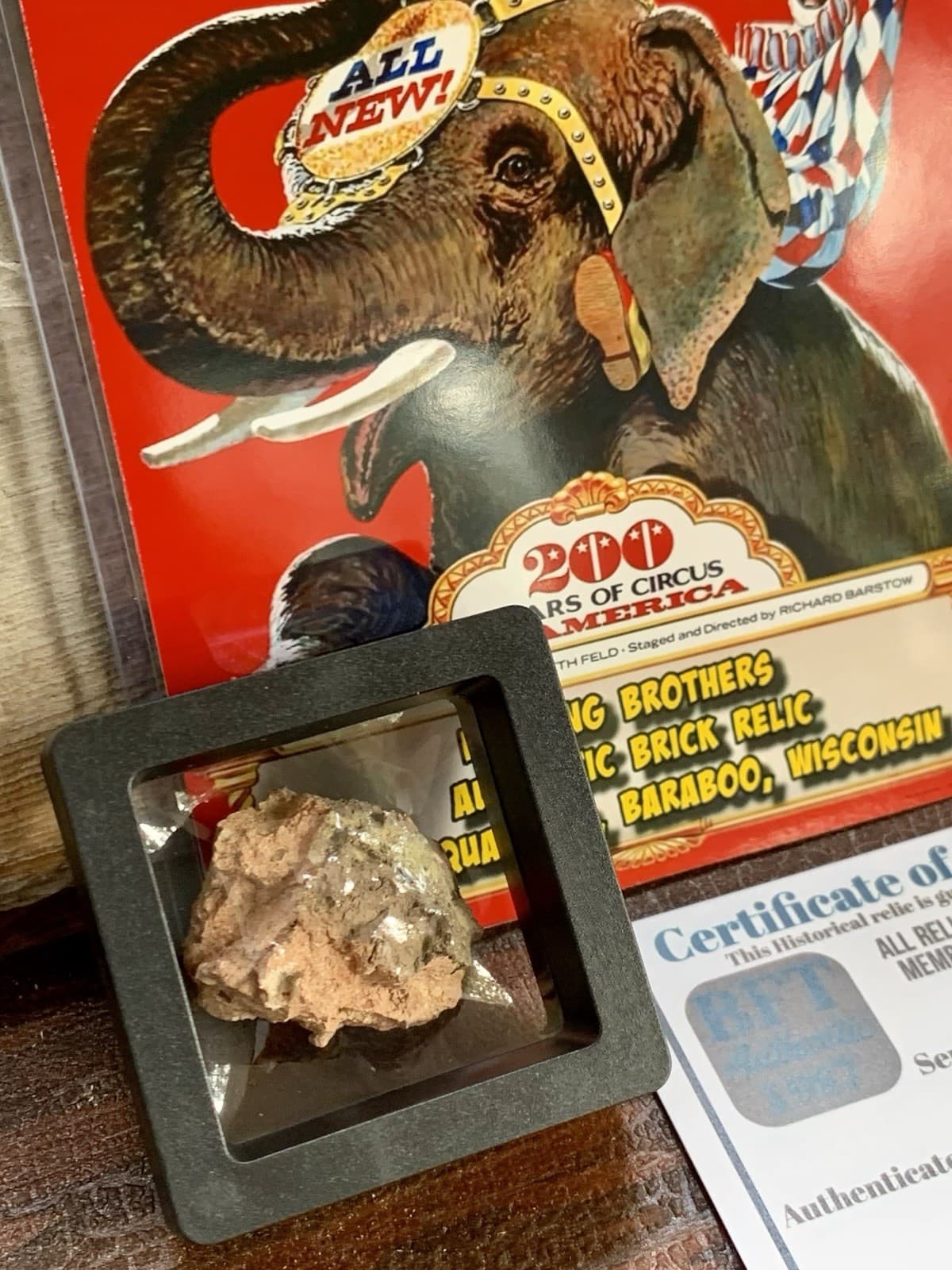 Ringling Brothers Circus Authentic Location Brick Relic 2