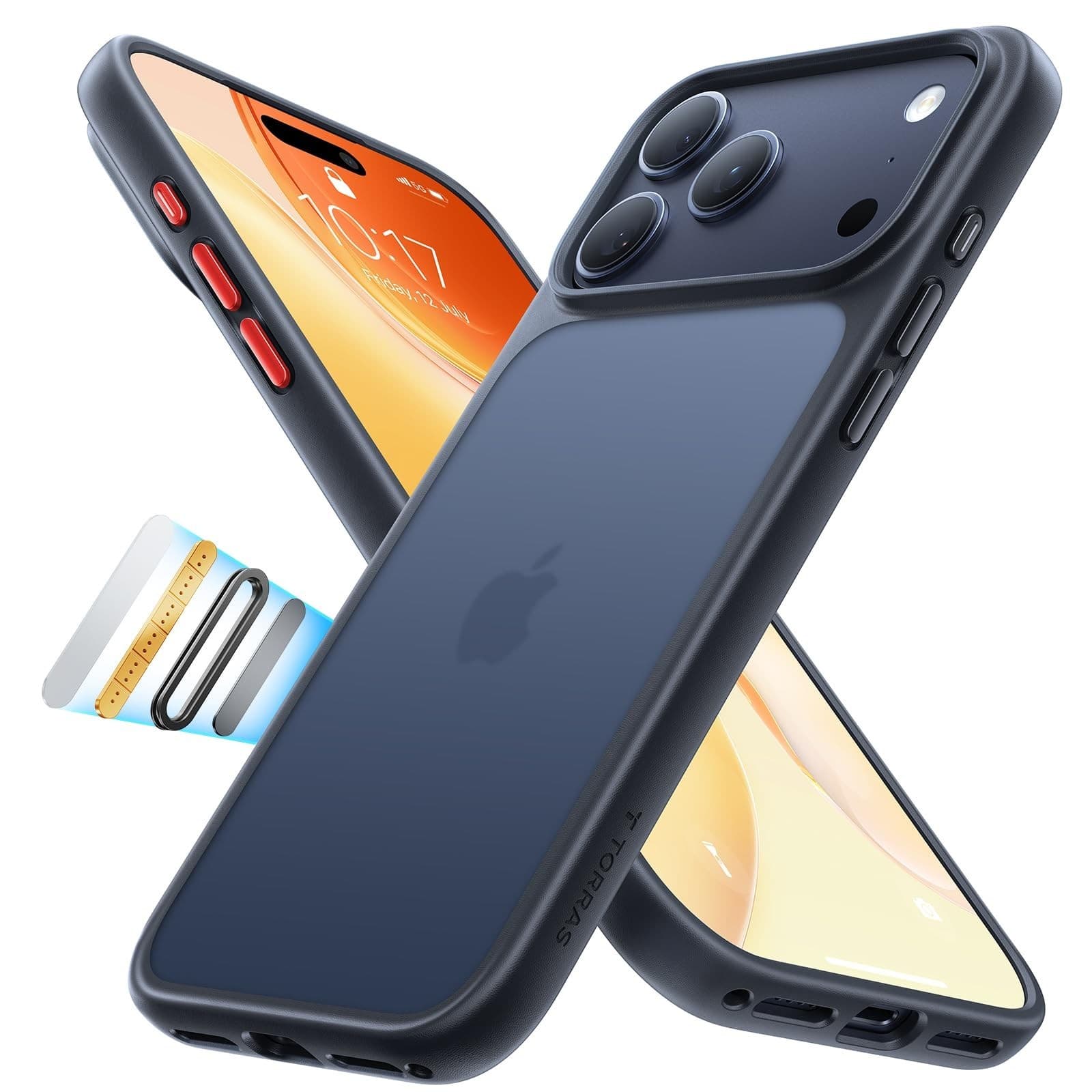 TORRAS for iPhone 17 Pro Case Camera Control Compatible with MagSafe, Black