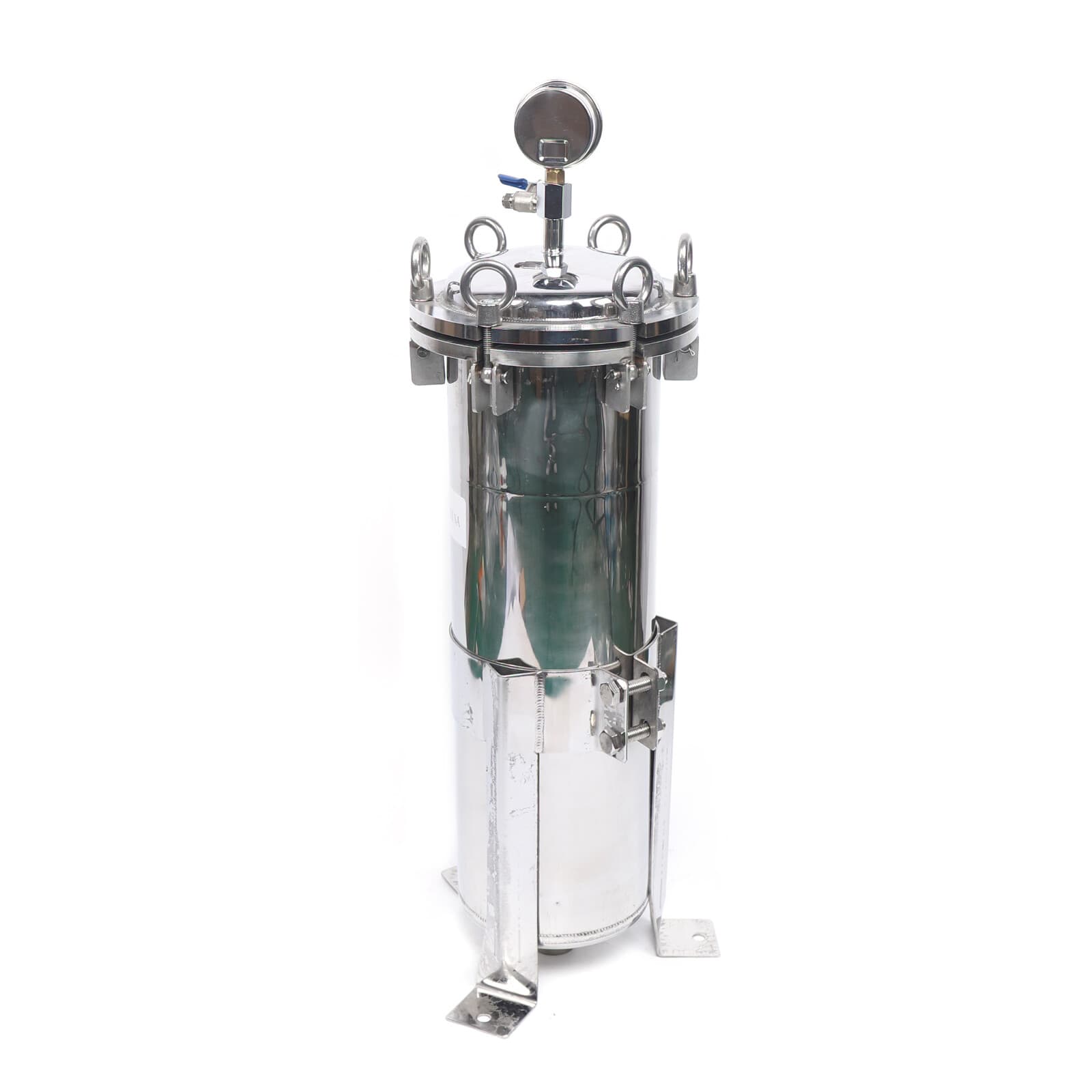 304 Stainless Steel Filter Bag Housing 150PSI High Pressure Filtration System 3