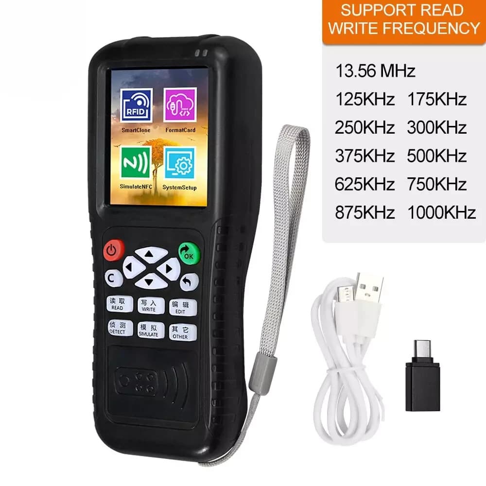 RFID Key Card Programmer Cloner NFC Copier IC/ID Reader Mobile APP Decoding 5