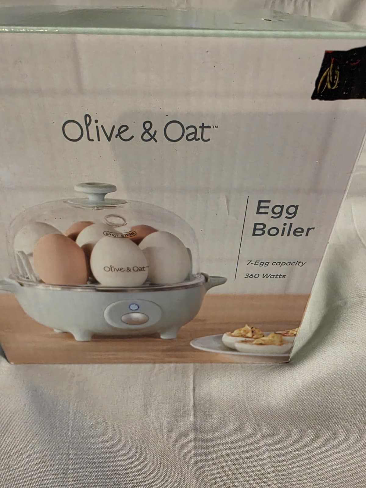 Egg Cooker Poacher Olive & Oat In Open Box Never Used 5