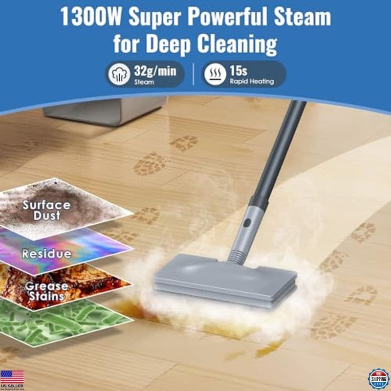 FEPPO 10-in-1 Steam Mop & Handheld Cleaner – Multi-Purpose Steamer for Floors 3
