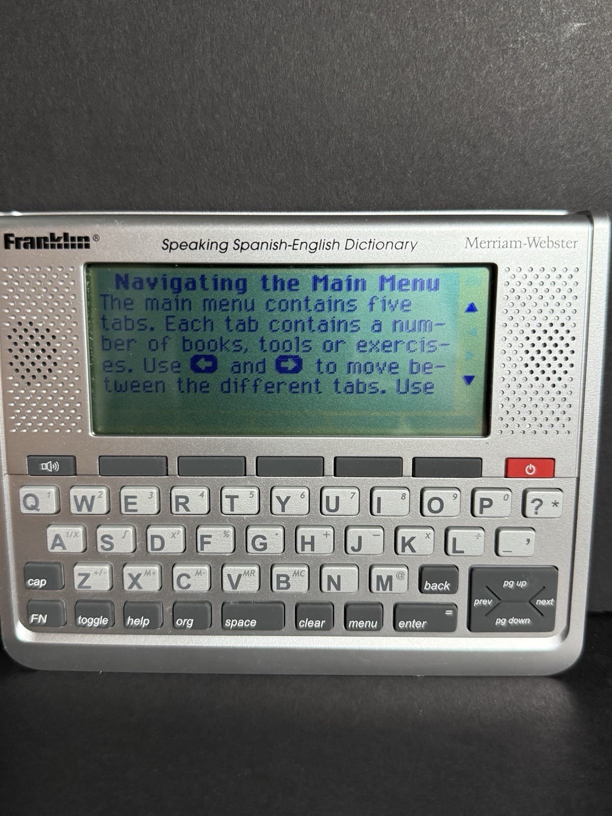 Franklin BES1890 Speaking Spanish English Electronic Dictionary New with No Box 5