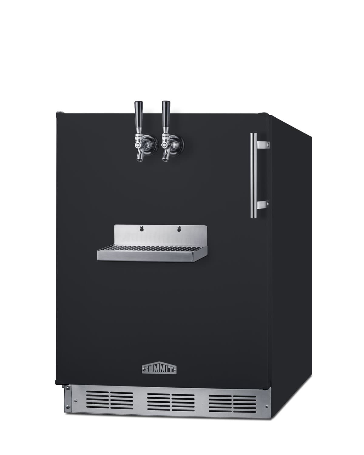 Summit SBCFRTPCFADALHD 24"W 5.3 Cu. Ft. Built-In Double Tap - Stainless Steel 3