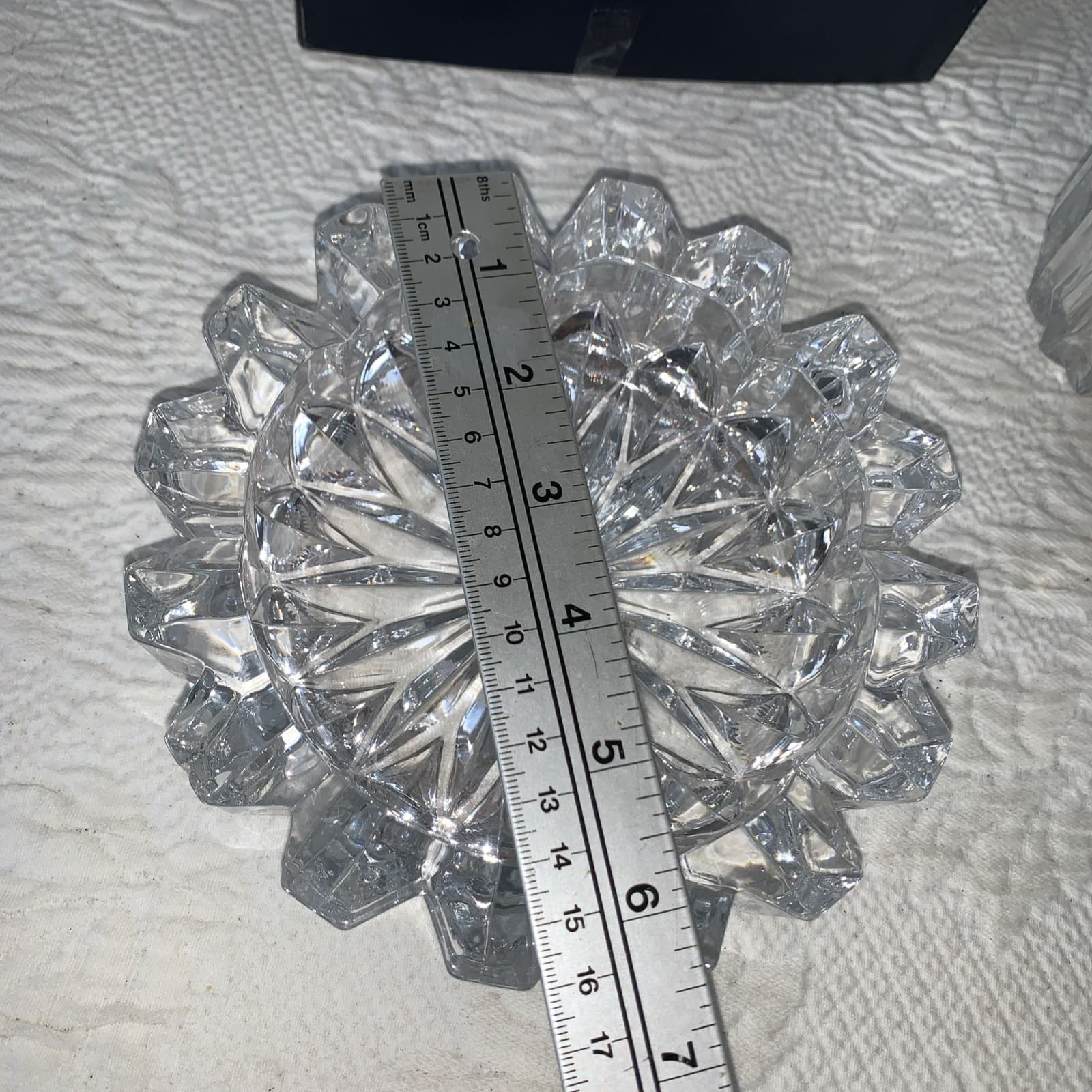 Mikasa & HOYA Prince ~ Lead Crystal Ashtray Table Lighter & Cigarette Holder 5