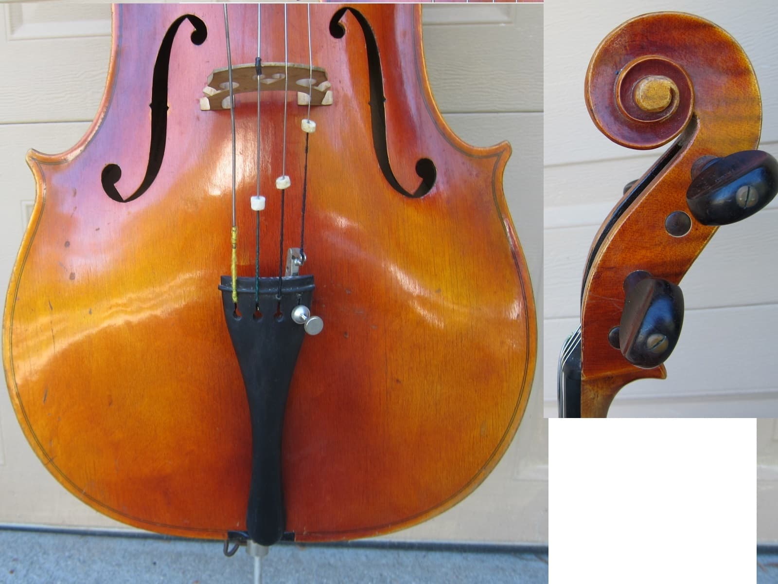 1961 SCHERL & ROTH 3/4  CELLO ,COPY OF STRAD. GERMANY MADE, BOW,CASE 5