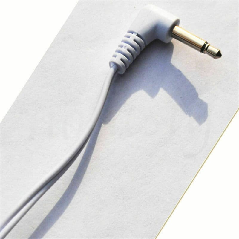 2Pcs Tens Machine Electrode Pad Stub Lead Wires Cables Male 3.5mm Connection 6